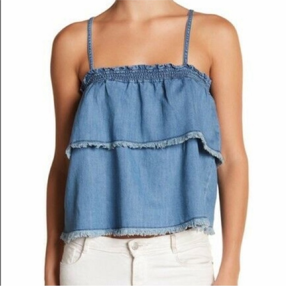 ABOUND denim top
